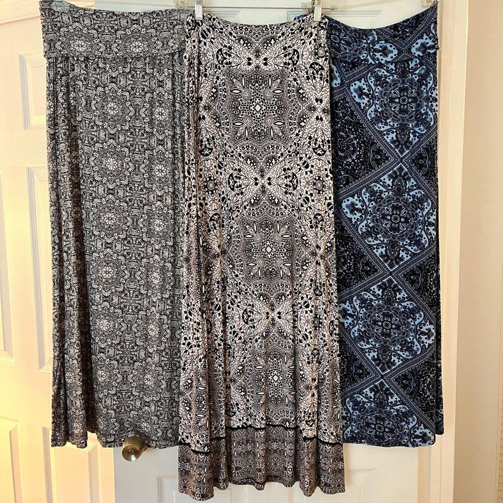 Cynthia Rowley and Green Envelope Maxi Skirts